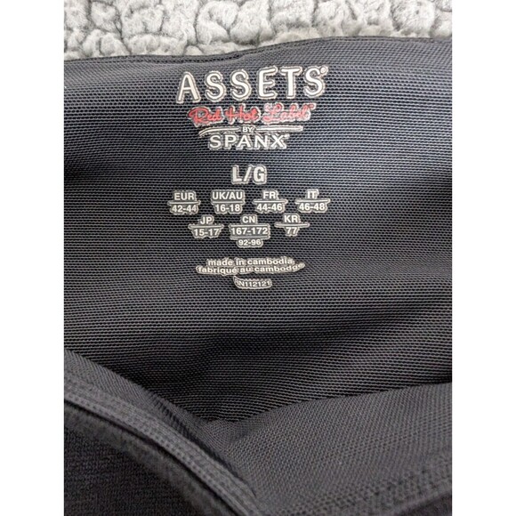 Assets by Spanx Women's Ponte Shaping Leggings - Black, Large Size Stretch - Picture 2 of 7